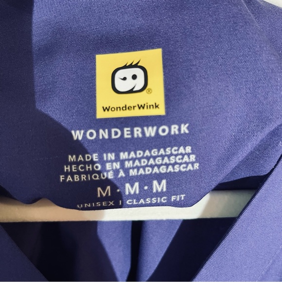 NWT 🆕CHOICE OF: Red or Grape only Wonder Wink Nurse Scrub Vest/Smock Med - Picture 9 of 12